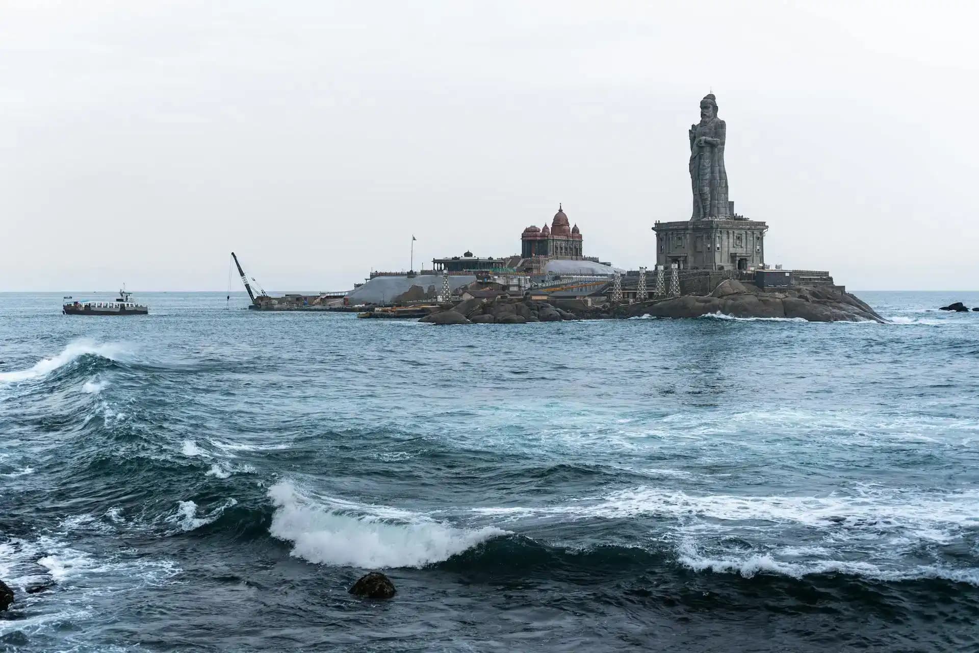 Coastal skyline of Kanyakumari